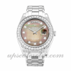 Mens Rolex Day-date 18946 36 MM Case Automatic Movement Mother Of Pearl Black – Diamond Dial