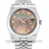 Mens Rolex Datejust 116234 36 MM Case Automatic Movement Mother of Pearl Black - Diamond Dial
