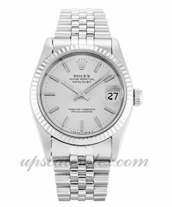 Ladies Rolex Mid-Size Datejust 68274 31 MM Case Automatic Movement Silver Dial