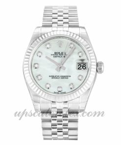 Ladies Rolex Datejust Lady 178274 31 MM Case Automatic Movement Mother of Pearl - White Diamond Dial