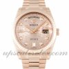 Mens Rolex Day-Date 118235 F 36 MM Case Automatic Movement Rose Gold Diamond (Jubilee) Dial