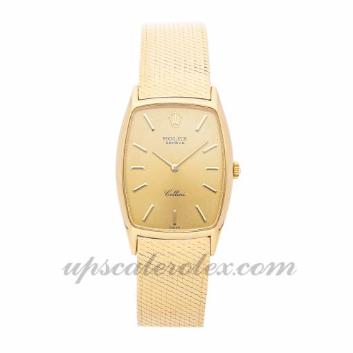Ladies Rolex Cellini 3807 26mm X 31mm Case Mechanical (Hand-winding) Movement Champagne Dial