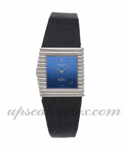 Ladies Rolex Cellini King Midas 4015 26mm X 29mm Case Mechanical (Hand-winding) Movement Blue Dial