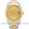 Unisex Rolex Oyster Perpetual Date 15223 34 MM Case Automatic Movement Champagne Dial