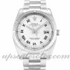 Unisex Rolex Oyster Perpetual Date 115210 34 MM Case Automatic Movement White Dial