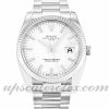 Unisex Rolex Oyster Perpetual Date 115234 36 MM Case Automatic Movement White Dial