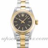 Ladies Rolex Lady Oyster Perpetual 67193 24 MM Case Automatic Movement Black Dial
