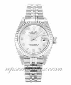 Ladies Rolex Datejust Lady 79174 26 MM Case Automatic Movement Mother of Pearl - White Dial