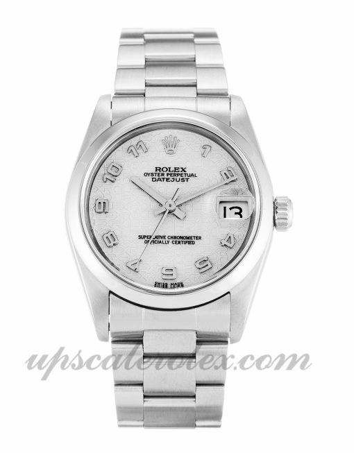 Unisex Rolex Mid-Size Datejust 68240 30 MM Case Automatic Movement Ivory Jubilee Dial
