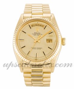 Mens Rolex Day-Date 1803 36 MM Case Automatic Movement Champagne Dial