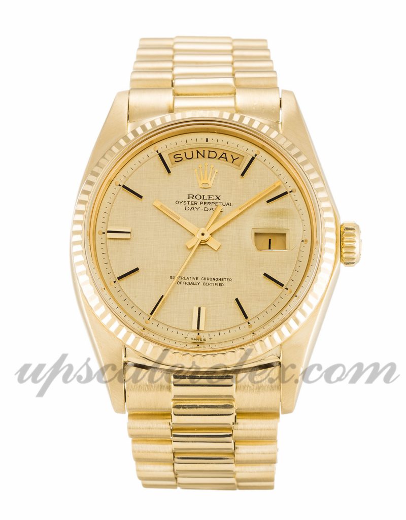 Mens Rolex Day-Date 1803 36 MM Case Automatic Movement Champagne Dial
