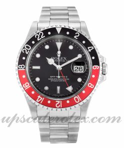 Mens Rolex GMT Master II 16710 40 MM Case Automatic Movement Black Dial