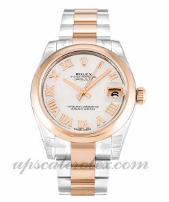 Unisex Rolex Mid-Size Datejust 178241 31 MM Case Automatic Movement Mother of Pearl - White Dial
