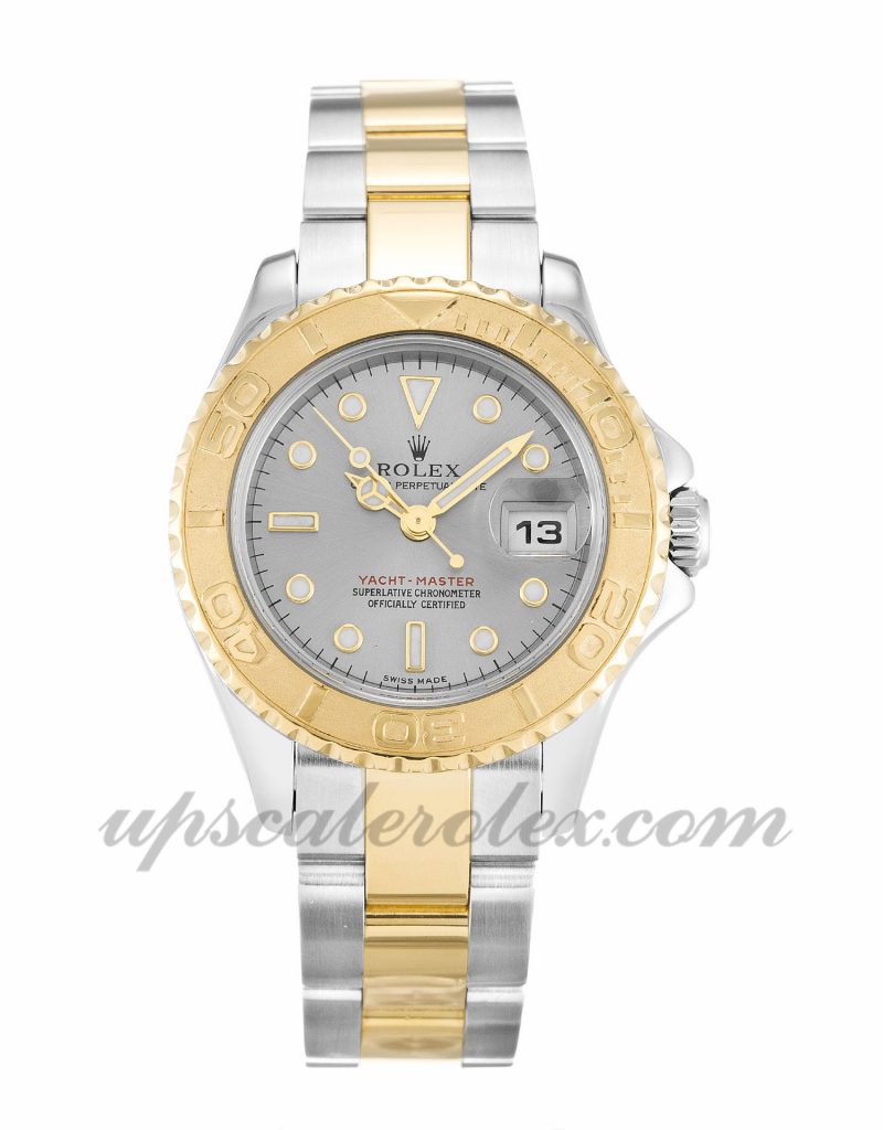 Ladies Rolex Yacht-Master 169623 29 MM Case Automatic Movement Grey Dial