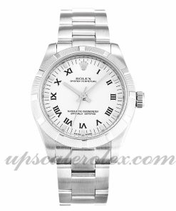 Ladies Rolex Lady Oyster Perpetual 177210 31 MM Case Automatic Movement White Dial