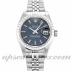 Ladies Rolex Lady Oyster Perpetual 79240 25 MM Case Automatic Movement Blue Dial