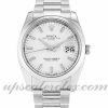 Unisex Rolex Oyster Perpetual Date 115200 34 MM Case Automatic Movement White Dial
