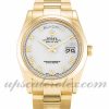 Mens Rolex Day-Date 118208 36 MM Case Automatic Movement White Dial
