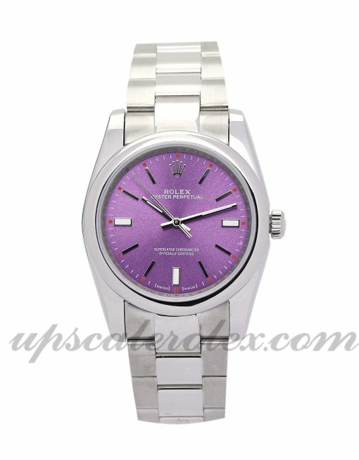 Ladies Rolex Lady Oyster Perpetual 177200 26 MM Case Automatic Movement Purple Dial