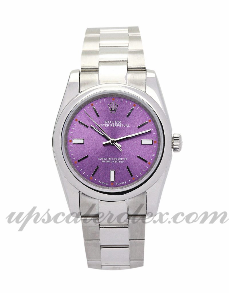 Ladies Rolex Lady Oyster Perpetual 177200 26 MM Case Automatic Movement Purple Dial