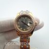 Ladies Rolex Pearlmaster 80298 29 MM Case Automatic Movement Champagne Diamond Dial