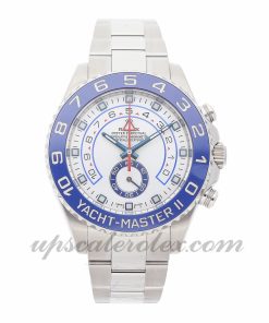 Mens Rolex Yacht-master Ii 116680 44mm Case Mechanical (Automatic) Movement White Dial