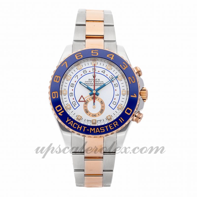 Mens Rolex Yacht-master Ii 116681 44mm Case Mechanical (Automatic) Movement White Dial