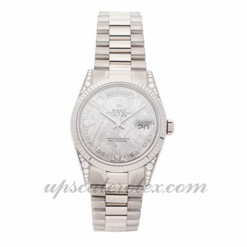 Ladies Rolex Day-date 118339 36mm Case Mechanical (Automatic) Movement Silver Dial