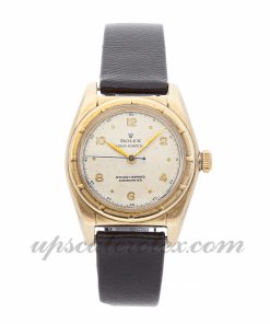Mens Rolex Oyster Perpetual Bubbleback 5015 32mm Case Mechanical (Automatic) Movement Silver Dial