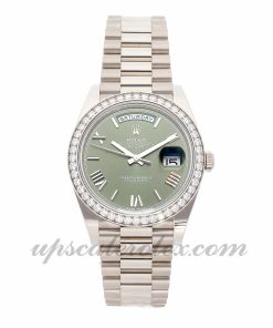Mens Rolex Day-date 228349rbr 40mm Case Mechanical (Automatic) Movement Green Dial