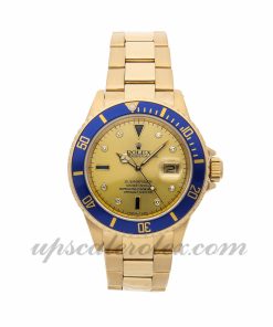 Mens Rolex Submariner 16808 40mm Case Mechanical (Automatic) Movement Champagne Dial