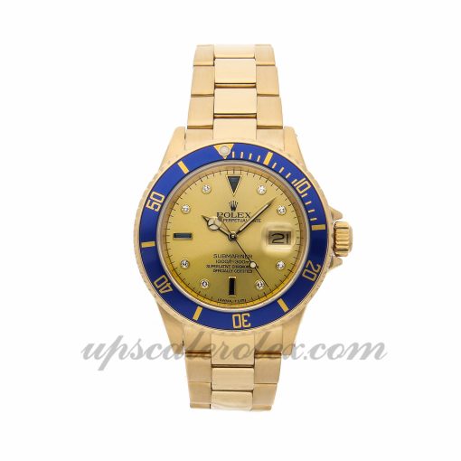 Mens Rolex Submariner 16808 40mm Case Mechanical (Automatic) Movement Champagne Dial