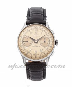 Mens Rolex Vintage Chronograph 3834 38mm Case Mechanical (Hand-winding) Movement Patina Dial
