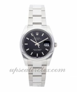 Mens Rolex Oyster Perpetual Date 115200 34mm Case Mechanical (Automatic) Movement Black Dial