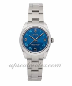 Ladies Rolex Oyster Perpetual 177200 31mm Case Mechanical (Automatic) Movement Blue Dial