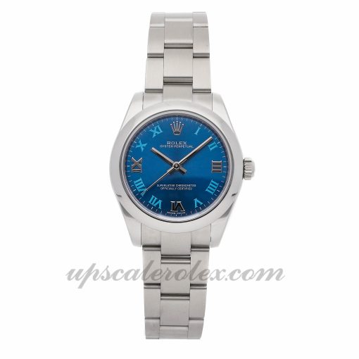 Ladies Rolex Oyster Perpetual 177200 31mm Case Mechanical (Automatic) Movement Blue Dial