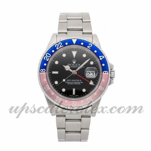 Mens Rolex Gmt-master Ii 16710 40mm Case Mechanical (Automatic) Movement Black Dial