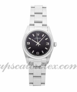 Ladies Rolex Oyster Perpetual 67480 31mm Case Mechanical (Automatic) Movement Black Dial