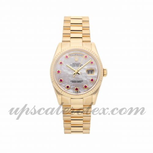 Mens Rolex Day-date 118238 36mm Case Mechanical (Automatic) Movement White Dial