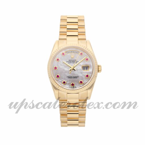 Mens Rolex Day-date 118238 36mm Case Mechanical (Automatic) Movement White Dial