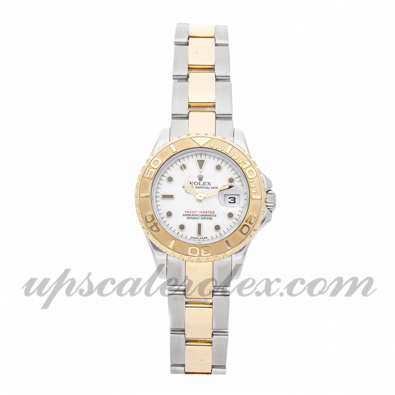 Ladies Rolex Yacht-master 169623 29mm Case Mechanical (Automatic) Movement White Dial