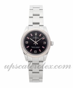 Ladies Rolex Oyster Perpetual 177234 31mm Case Mechanical (Automatic) Movement Black Dial