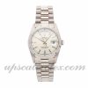 Mens Rolex Day-date 18239 36mm Case Mechanical (Automatic) Movement Silver Dial