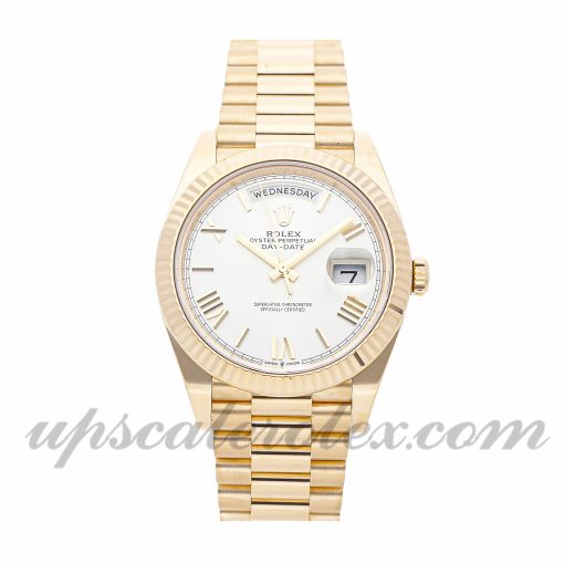 Mens Rolex Day-date 228238 40mm Case Mechanical (Automatic) Movement White Dial