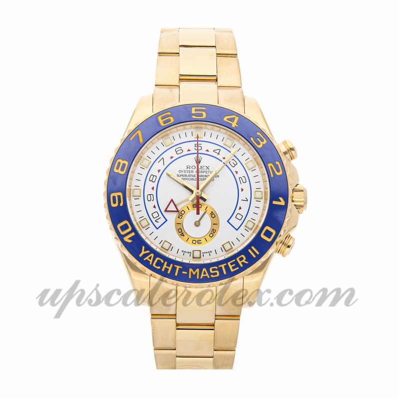 Mens Rolex Yacht-master Ii 116688 44mm Case Mechanical (Automatic) Movement White Dial
