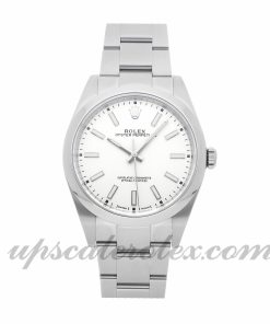 Mens Rolex Oyster Perpetual 114300 39mm Case Mechanical (Automatic) Movement White Dial