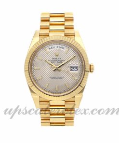 Mens Rolex Day-date 228238 40mm Case Mechanical (Automatic) Movement Silver Dial