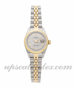 Ladies Rolex Datejust 79173 26mm Case Mechanical (Automatic) Movement Steel Grey Dial