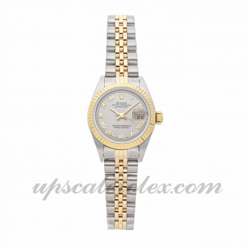 Ladies Rolex Datejust 79173 26mm Case Mechanical (Automatic) Movement Steel Grey Dial
