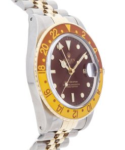 Case 40mm Rolex GMT Master Rootbeer 16753 Dial Brown Stainless Steel